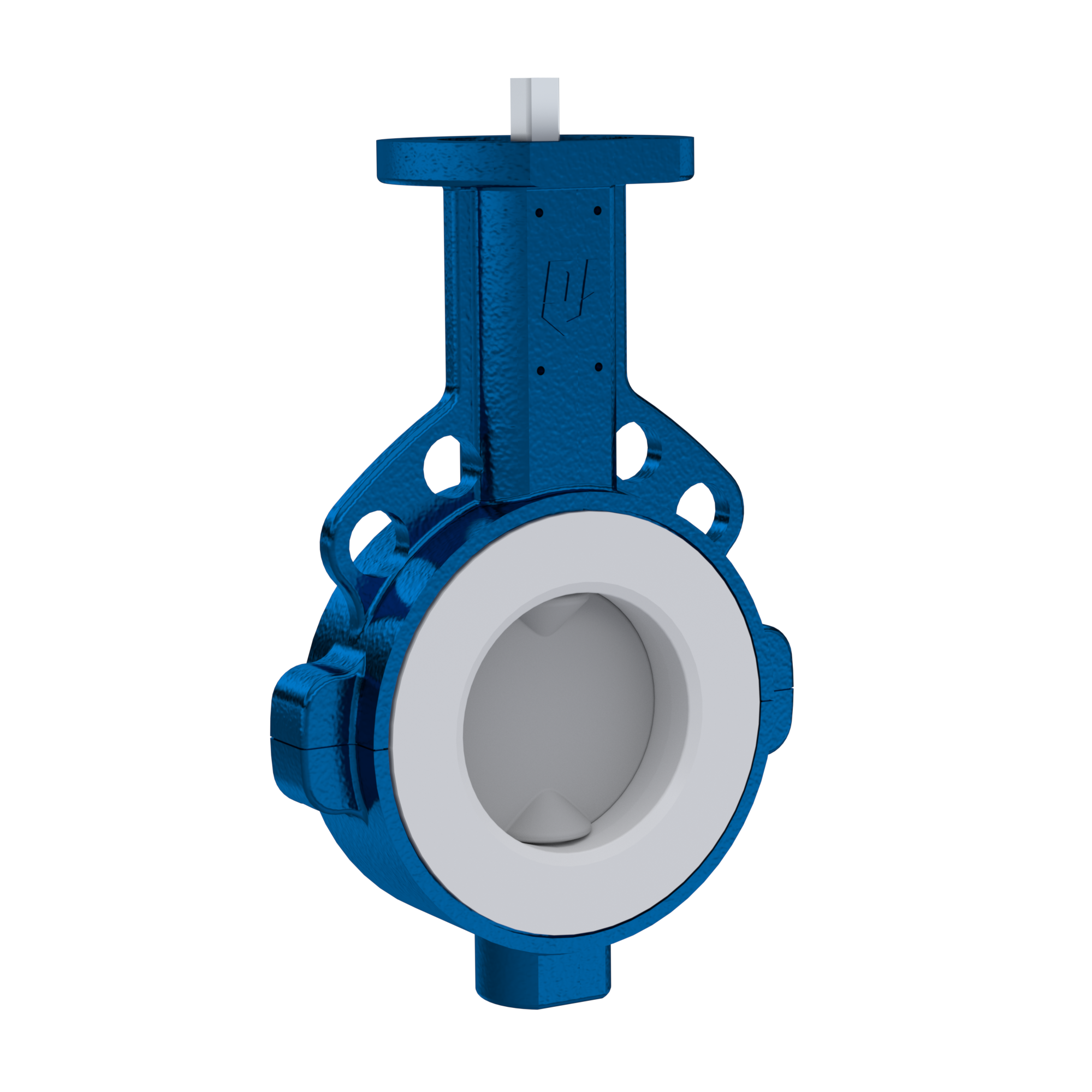 Butterfly-valve PTFE AK09 DN50 PN10-PN16 EPDM insert