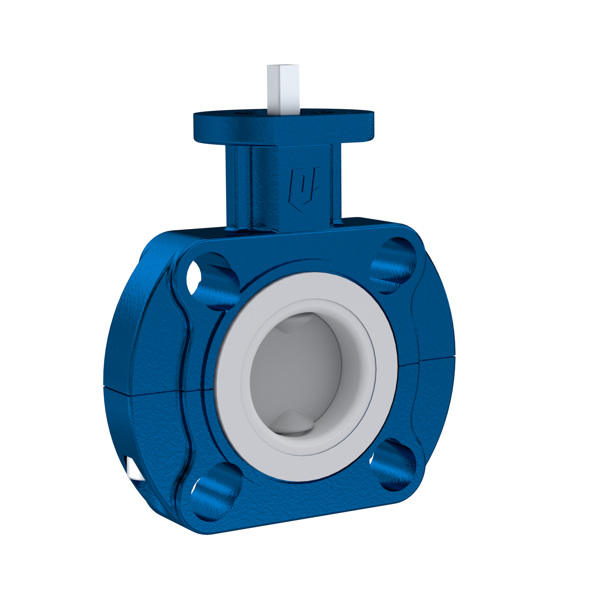 PFA-Butterfly-valve PTFE AK09 DN40 PN10-PN16 silicone insert