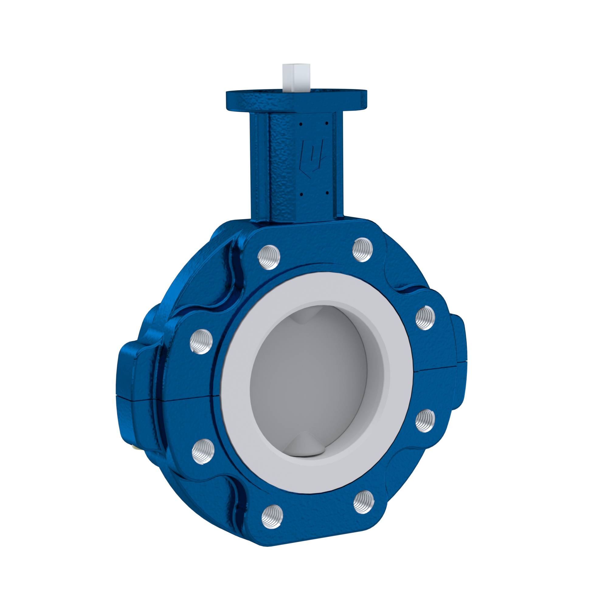 PFA-Butterfly-valve PTFE AK10 DN100 PN10-PN16 silicone insert