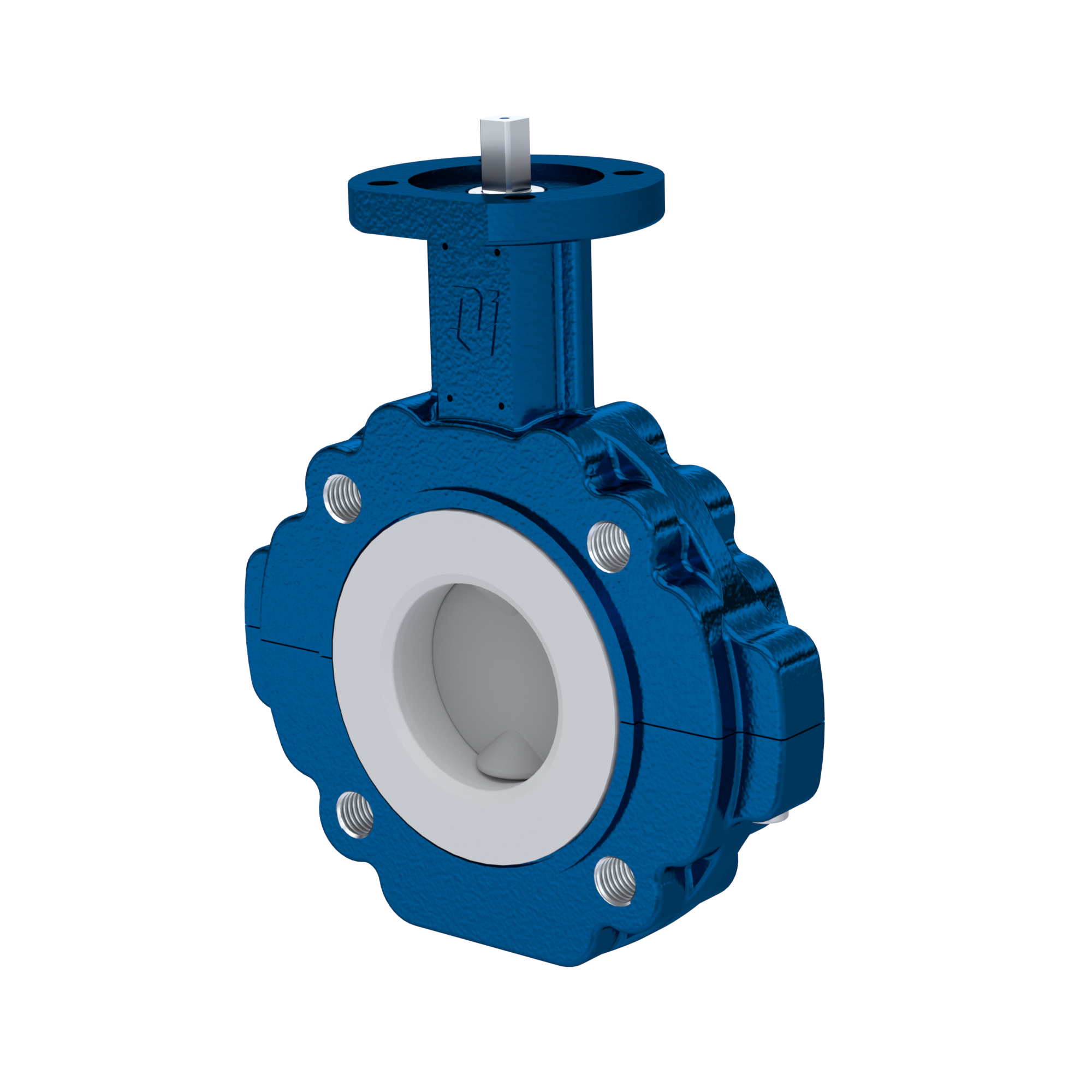 Butterfly-valve PTFE AK10 DN65 ANSI150 EPDM insert